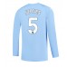 Billige Manchester City John Stones #5 Hjemmebane Fodboldtrøjer 2023-24 Langærmet